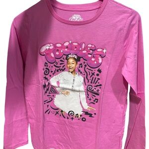 JoJo Siwa Pink Long Sleeve Tee with Graphic Design
